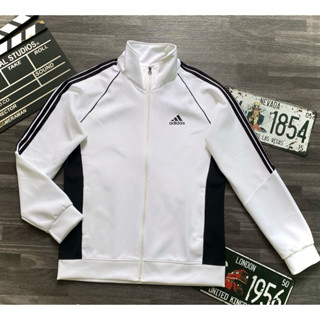 Áo Khoác Thể Thao Nam Nữ Màu Trắng Adi ZNl Chất Thun Lạnh Poly 2 Da Cao Cấp,Mềm Mịn Áo Khoác Thu Đông Mr beaMũ
