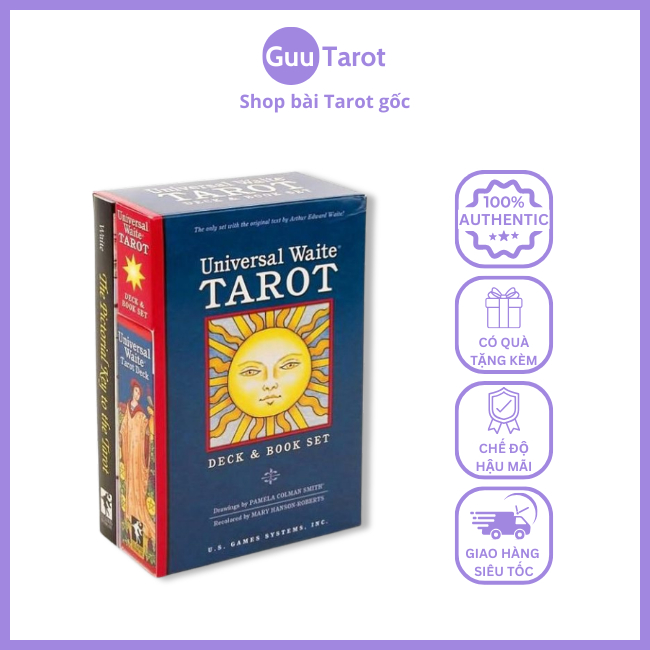 Bộ Bài Universal Waite Tarot Deck and Book Set (Guu Tarot Shop)