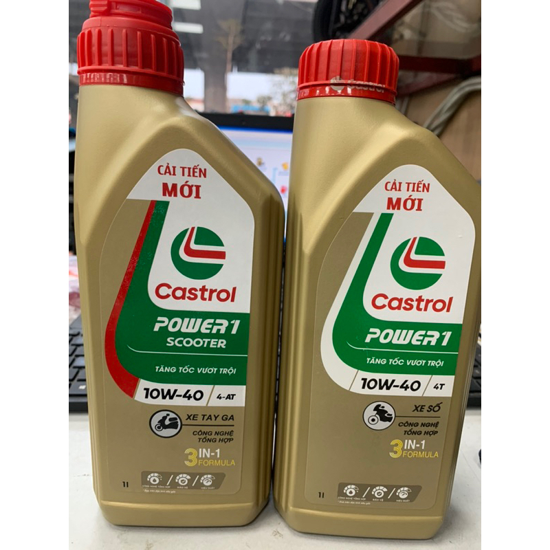 Dầu castrol xe ga và xe số 1L