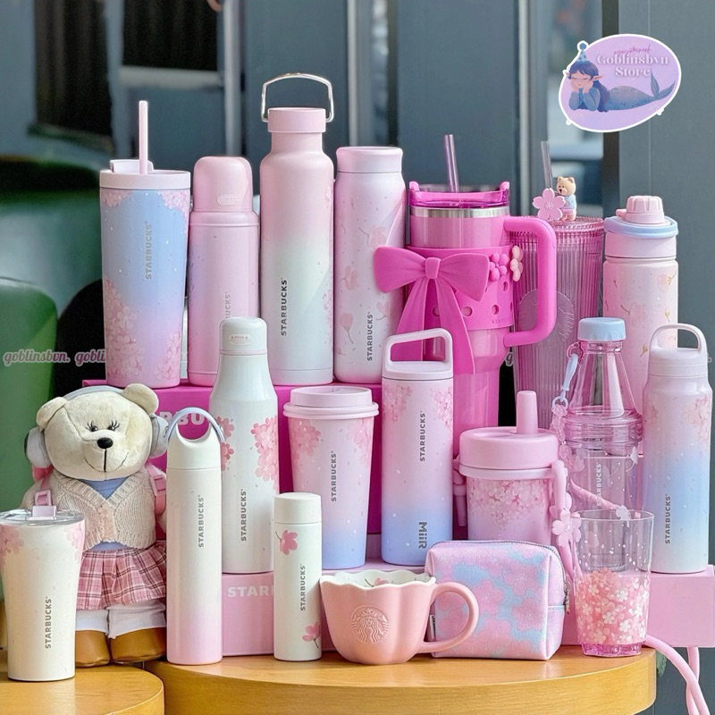 [Authentic Only] STARBUCKS CHINA BÌNH GIỮ NHIỆT VÀ CỐC SỨ HOA ANH ĐÀO SPRING CHERRY BLOSSOM 🌸