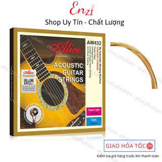 Dây đàn guitar acoustic Alice AW432 chính hãng Enzi