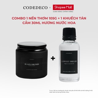  Combo gồm 1 nến thơm CODEDECO 105g và 1 tinh dầu khuếch tán CODEDECO 30ml 
