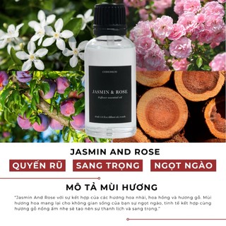 COMBO 2 chai tinh dầu khuếch tán hương nước hoa CODEDECO 30ml