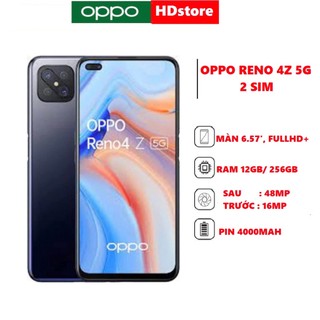  Điện thoại Oppo Reno 4Z ram 12GB  256GB mới Fulbox 2 sim lướt web chơi game mượt 