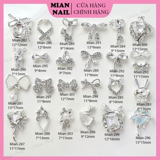 [Giá 1 viên] Charm nơ charm gấu charm trái tim charm nail gắn móng đính móng trang trí móng tay nghệ thuật [Bảng 13]MIAN
