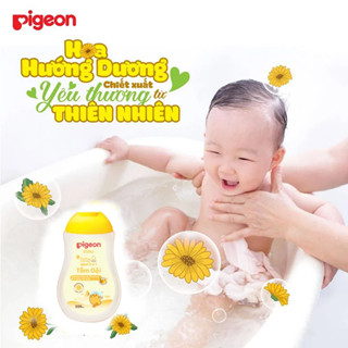 Sữa Tắm Gội Pigeon Cho Bé Dịu Nhẹ 200ml Hoa Hướng Dương (Tắm Gội 2in1 Sơ Sinh, Không cay mắt)