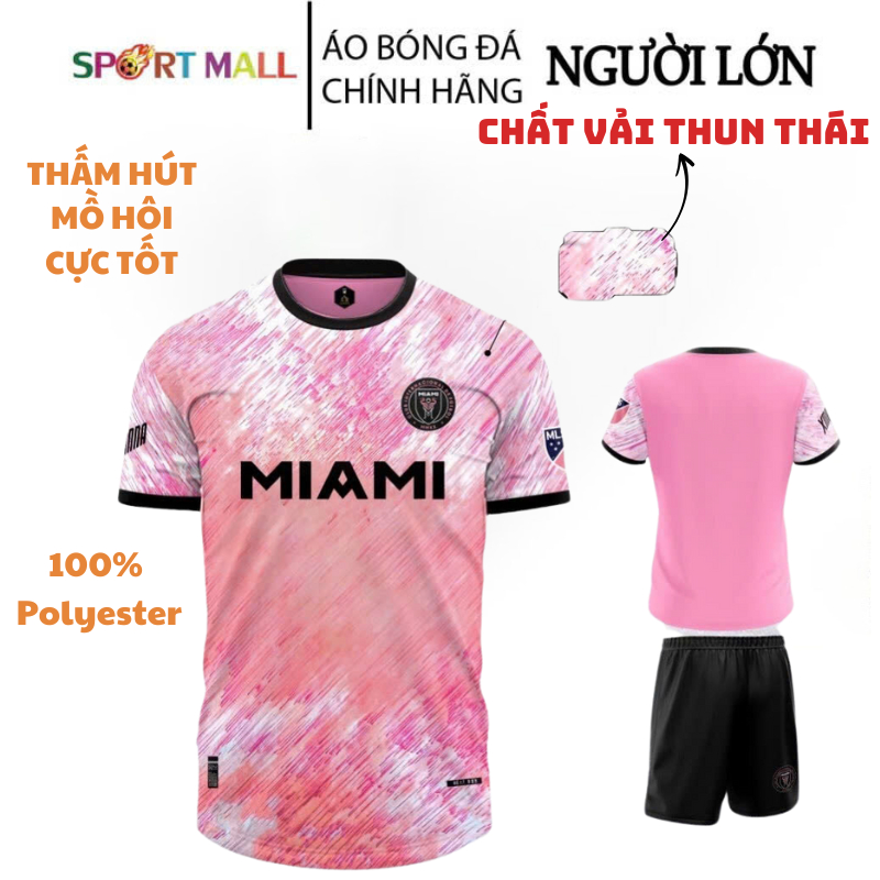 Áo Đá Bóng, Đồ Đá Banh, Áo Bóng Đá, áo inter miami, Chất Liệu Thun, Fake Cao Cấp