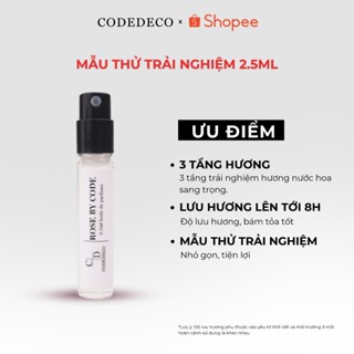 Tinh dầu nước hoa CODEDECO Rose By Code Sang trọng, Trưởng thành, Quyến rũ 2.5ml