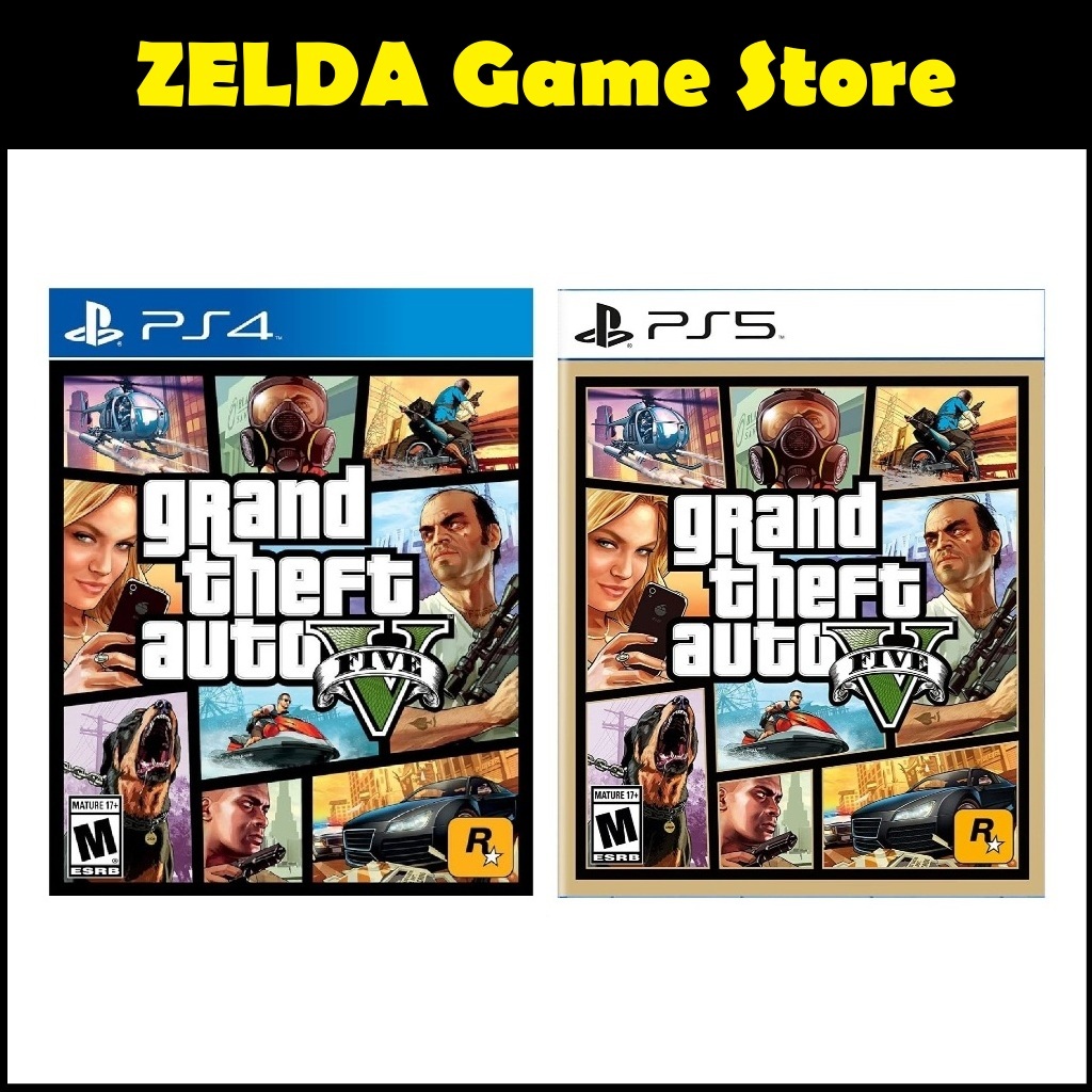 Đĩa Game Grand Theft Auto V GTA 5 (2ND) PS4