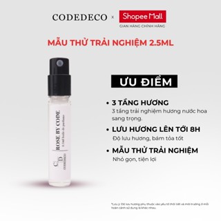 Tinh dầu thơm CODEDECO Rose By Code Sang trọng, Trưởng thành, Quyến rũ vial 2.5ml