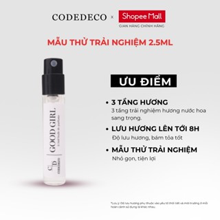 Tinh dầu thơm CODEDECO Good Girl ngọt ngào, gợi cảm Vial 2.5ml