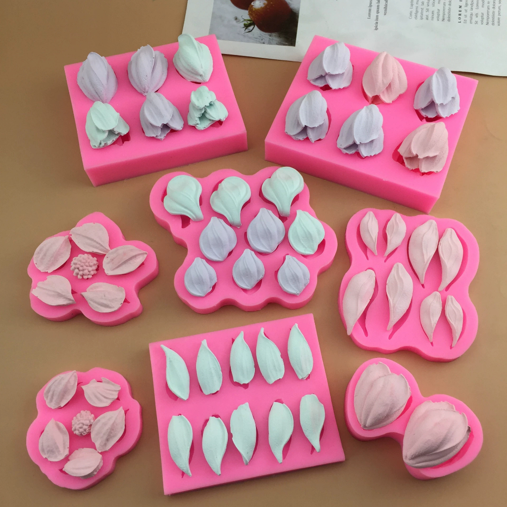 sét 6 khuôn hoa lá nụ tuy líp mã TL62