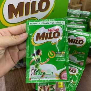 ComBo Dây 10gói x 22g Sữa bột Milo Active Go Nestle lúa mạch 