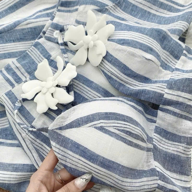 [BKN 063] set Bikini đi biển 3 món KAKI SỌC, bra đính hoa,kèm khăn siêu xinh HÀ Bikini | BigBuy360 - bigbuy360.vn