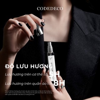 [SET QUÀ DÀNH CHO NỮ] 02 chai tinh dầu nước hoa CODEDECO 10ml dạng xịt + 4 vial 2.5ml mùi ngẫu nhiên