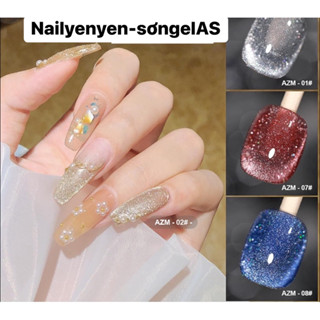  Sơn gel mắt mèo flash on siêu sáng AZM chai 15ml 