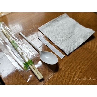 100 Bộ đồ ăn Takeway 4 in 1 _ THÌA ( MUỖNG TRẮNG )