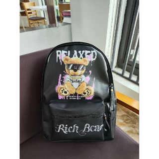 Balo đi học Rich Bear cho nam nữ Size 42 vừa sách vở A4 laptop