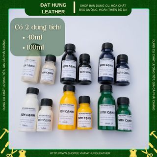 Sơn Cạnh Đủ Màu 40ml Sơn Sửa Viền Túi Da 100ml