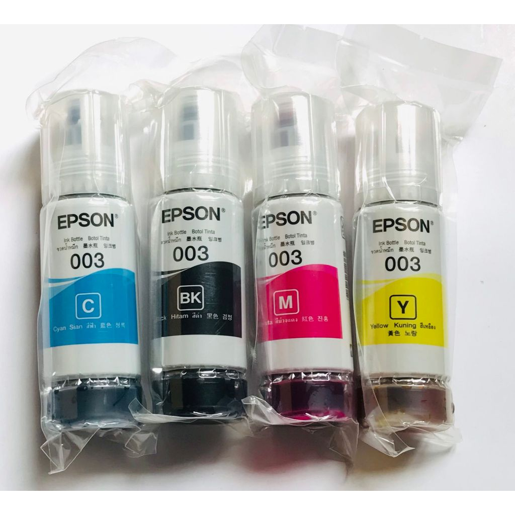 Bộ mực in 4 màu 003 cho máy in Epson L1110/ L3110/ L3150/ L4150/ L1110, L5290, L1250, L5190