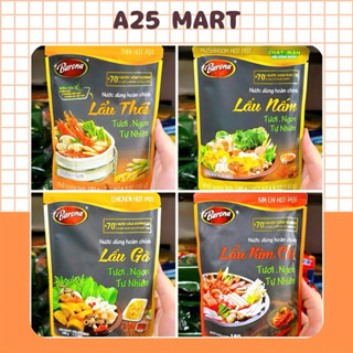  Nước Dùng Lẩu Thái  Lẩu Kim Chi  Lẩu Nấm  Lẩu Gà Barona Hoàn Chỉnh Gói 180g 