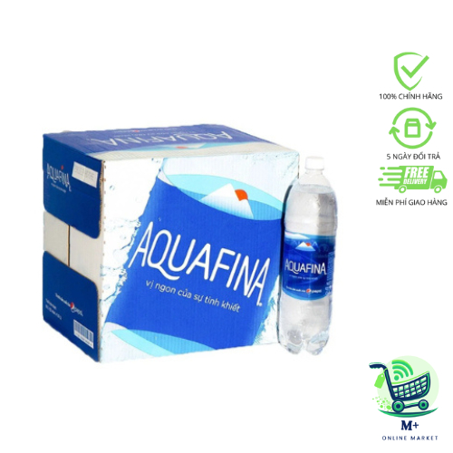 AQUAFINA 1,5L THÙNG 12 CHAI - NƯỚC UÔNG ĐÓNG CHAI TINH KHIẾT AQUAFINA 1500ML