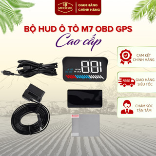 Bộ Hiển Thị Tốc Độ Và Thông Tin Trên Kính Lái Ô tô HUD M7 - Kết Nối Qua OBD GPS Nét Tốt Chống Chói Mắt Giá Rẻ