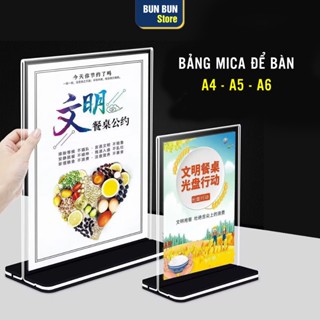 Bảng mica để bàn A4, A5, A6 - Mica trong suốt - hàng đẹp bao đổi trả