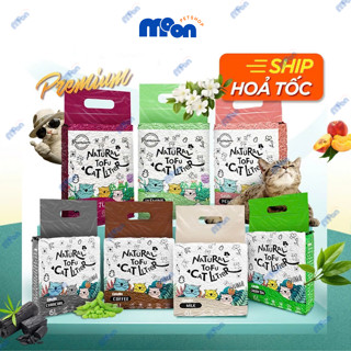 Thùng 6 túi cát đậu Castme 7L cao cấp, cát vệ sinh cho mèo thấm hút tốt khử mùi hiệu quả.