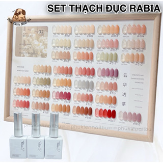 Set Thạch Rabia 32 Màu, Set Thạch Đục 32 Màu, Tặng Kèm Bảng Màu