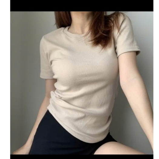 ÁO THUN BABY TEE TRƠN , BASIC TEE FORM ÔM, BABY TEE BODY | BigBuy360 - bigbuy360.vn