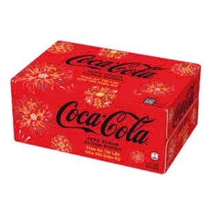Thùng 24 lon nước ngọt Không Đường Coca Cola Zero 320ml