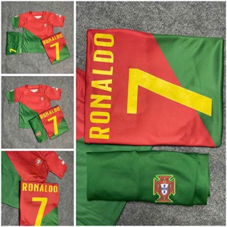 Áo Bóng Đá, Áo Đá Banh Trẻ Em Đội tuyển Bồ Đào Nhà In Ronaldo 2022  - Vải Mè Thái Cao Cấp