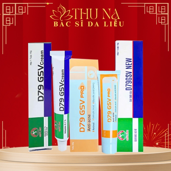 D79 GSV /D79 Pro Giảm Mụn Trứng Cá, Mụn Lưng, Dày Sừng Nang Lông 15g/20g Chính Hãng.