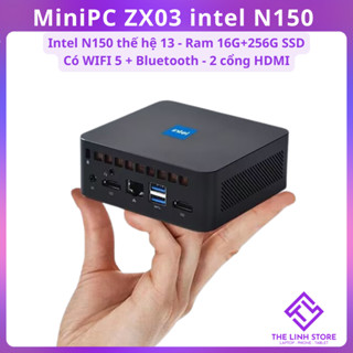 Máy tính Mini PC ZX03 mới FullBox - Intel N150 thế hệ 13 ram 16G 256G
