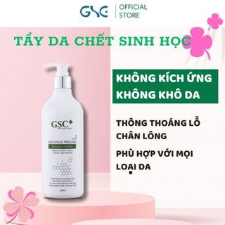   Chuyên dùng cho Spa  Tẩy da chết mặt GSC Natural Peeling 500ml dạng kem an toàn cho mọi loại da 