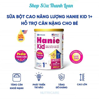 [HSD T1-2027] COMBO 2 LON Sữa Bột Nutricare Hanie Kid 1+ Cho Trẻ Biếng Ăn Suy Dinh Dưỡng 850g.