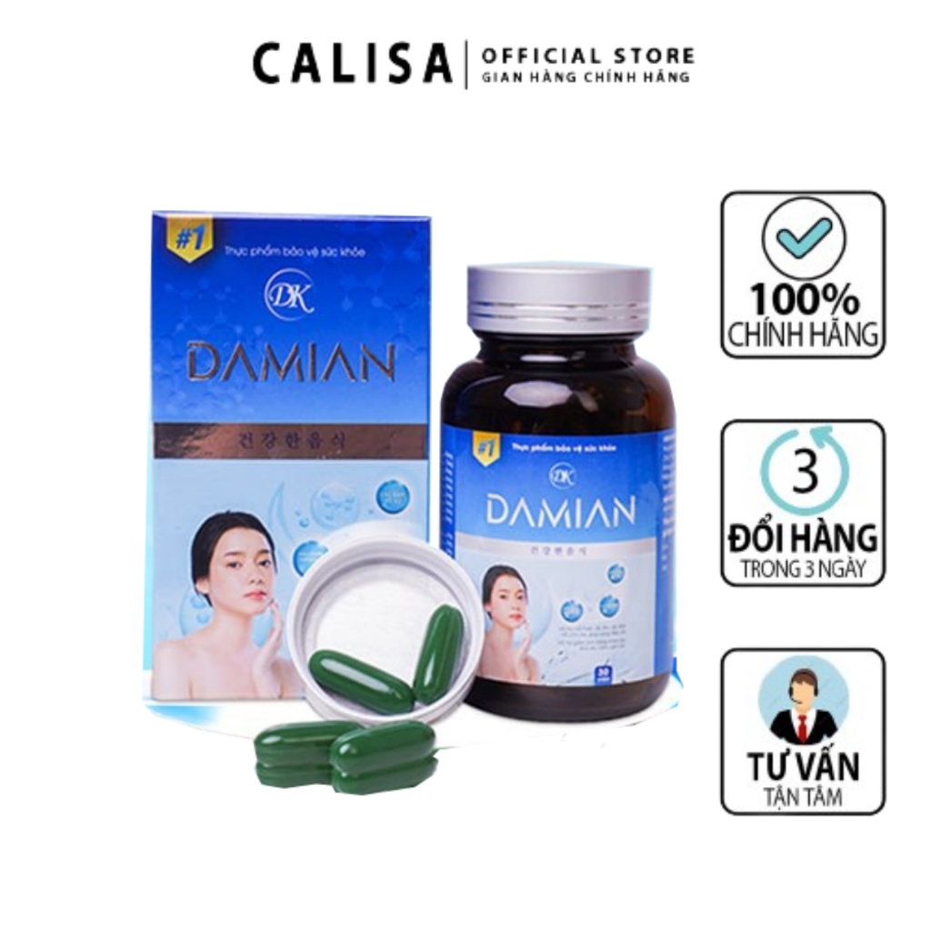 VIÊN UỐNG TRẮNG DAMIAN  hỗ Trợ Trắng Da, giảm Nám – An Toàn Và Hiệu Quả Cho Phái Đẹp