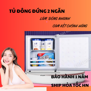 Tủ Đông Đứng mini 23 Lít làm đá, trữ sữa cho bé, trữ thực phẩm, tiết kiệm điện, tủ đông chính hãng, bảo hành 1 năm