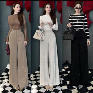 T440-(Dài 103cm, 28cm) Quần ống suông vải dày rủ mát mịn không nhăn Mộc She