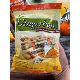 Kẹo Gừng Xoài  Gingerbon 125g (31 viên) vị truyển thống và mật ong/ gung xoài..không ngọt lắm thông cổ,giản buồn nôn...