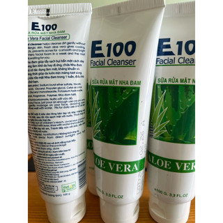 sữa rửa mặt e100 nha đam 100ml