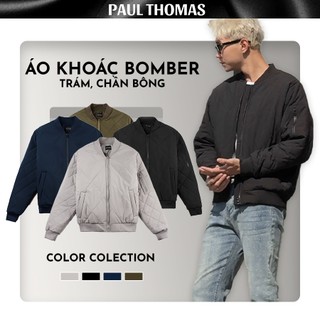  Áo Khoác Bomber PAUL THOMAS Áo Khoác Nam Chất Liệu Chần Bông Họa Tiết Trám Mẫu Bomber 4 Màu 