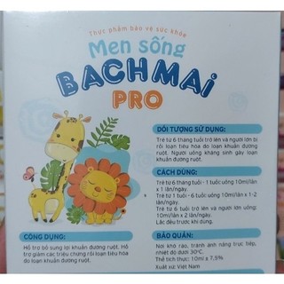 MEN SỐNG BẠCH MAI PRO [HỘP 15 ỐNG-DATE MỚI]