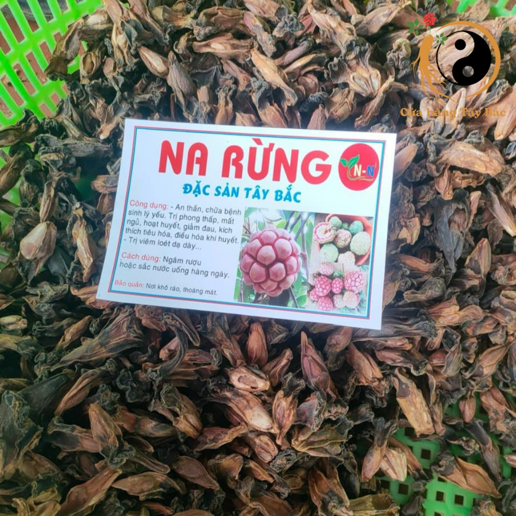 Quả na rừng Tây Bắc (chí chuôn chua) sấy khô ngâm rượu loại 1 (500g, 1kg) từ quả na rừng tươi, chín 