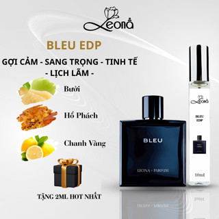   Auth - 10ml  Nước hoa nam Leona Parfum Bleu EDP hương thơm Gợi cảm Sang Trọng Tinh tế Lịch lãm 