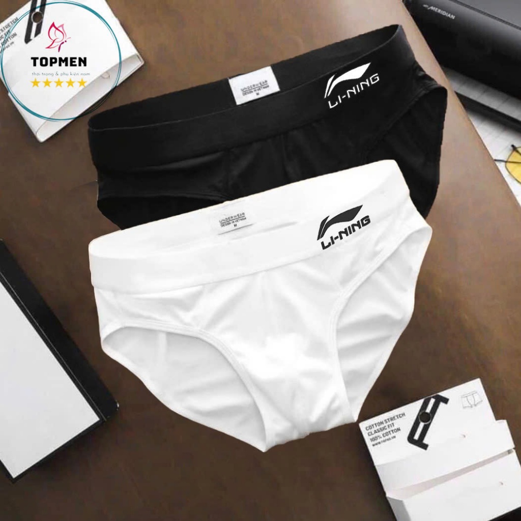 Quần Lót Nam [ COMBO 4C ], Quần sịp nam tam giác Lining cao cấp chất thun lạnh co giãn kháng khuẩn -