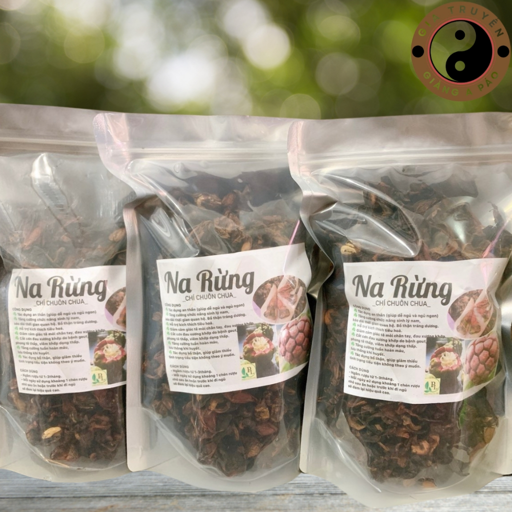 Quả na rừng Tây Bắc (chí chuôn chua) sấy khô ngâm rượu loại 1 (500g, 1kg) từ quả na rừng tươi, chín 