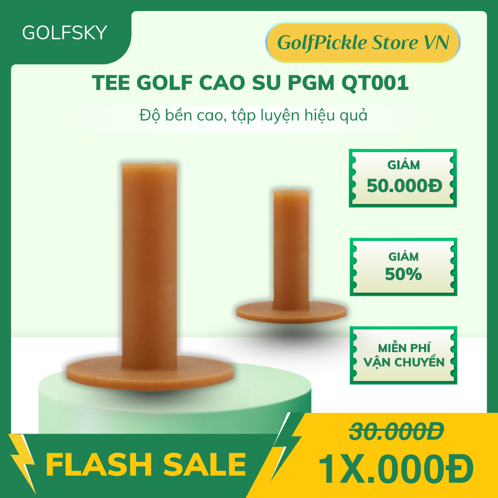 TEE GOLF CAO SU PGM QT001 – ĐỘ BỀN CAO, HỖ TRỢ TẬP LUYỆN HIỆU QUẢ