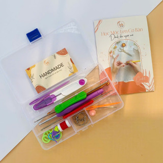 Bộ Dụng Cụ Móc Len LYLYCRAFT Kèm Hộp Nhựa, Bộ Kim Móc Len Và Phụ Kiện Cho Người Mới Bắt Đầu